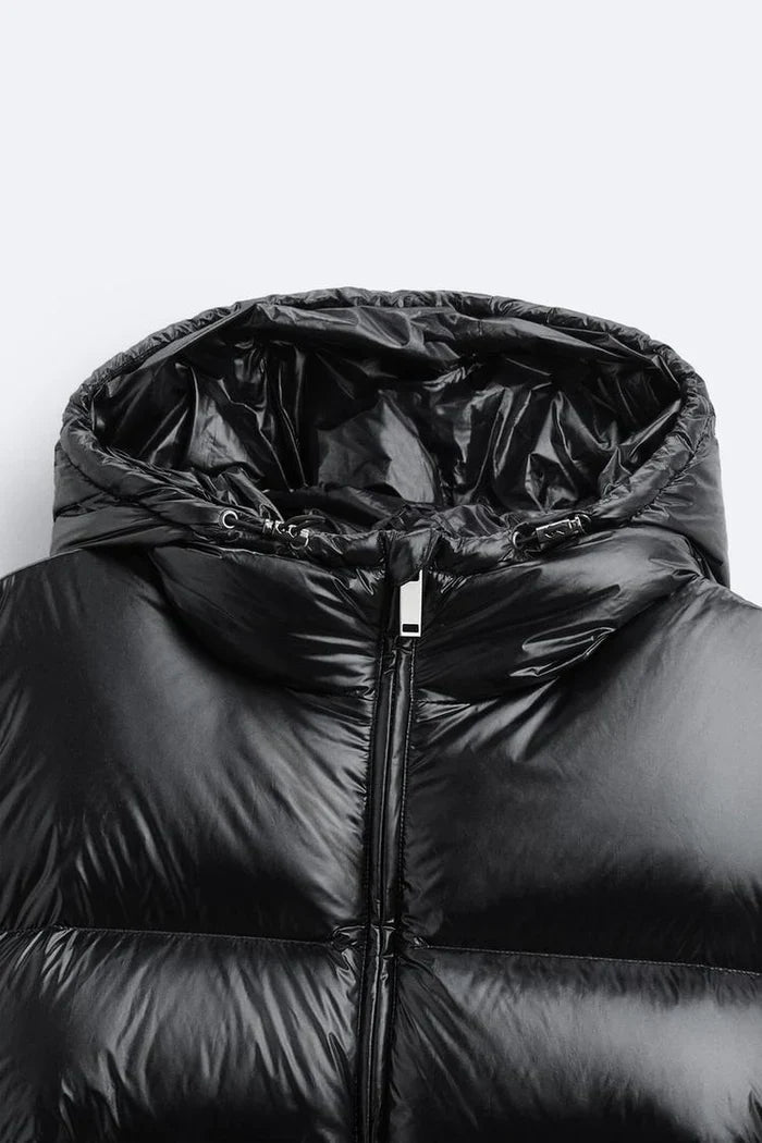 Doudoune brillante imperméable unisexe légère et chaude