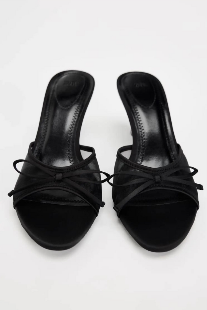 Liora Elegant Black Stiletto Heel – Comfort Cushioned Sole