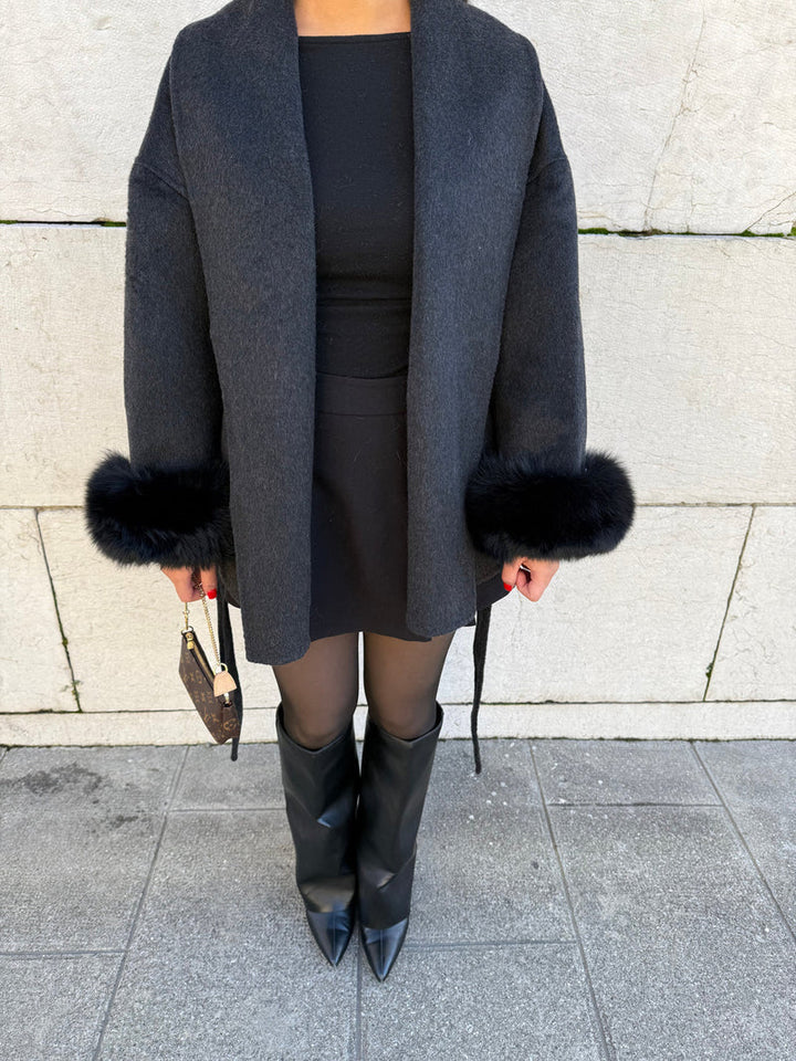 Liora Manteau en Laine Luxe Confort Élégance Incontournable