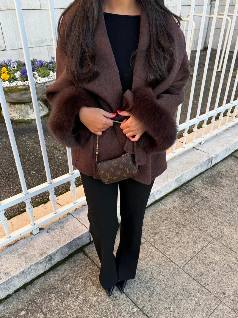 Liora Manteau en Laine Luxe Confort Élégance Incontournable