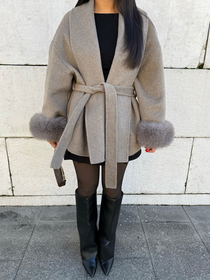 Liora Manteau en Laine Luxe Confort Élégance Incontournable