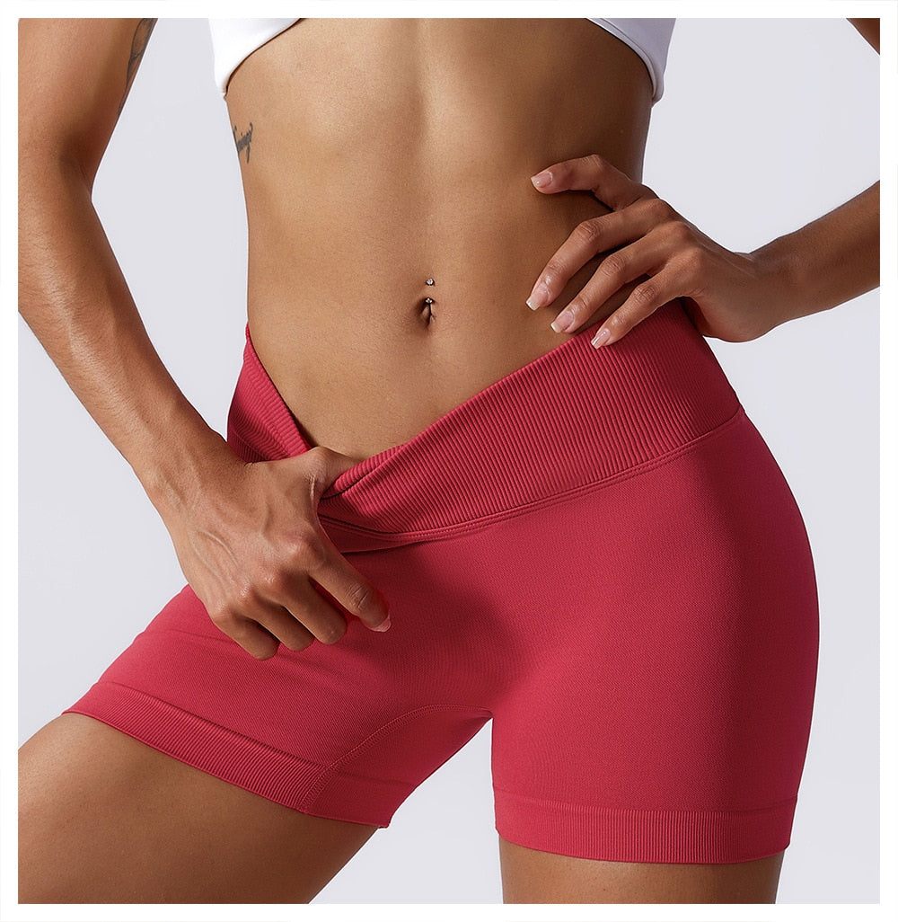 High Waist Scrunch Shorts - Siopie