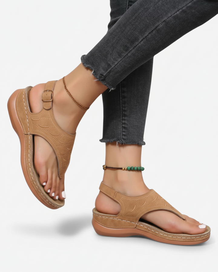 Sandales tongs pour femme - Décontractées d'été, à bride de cheville