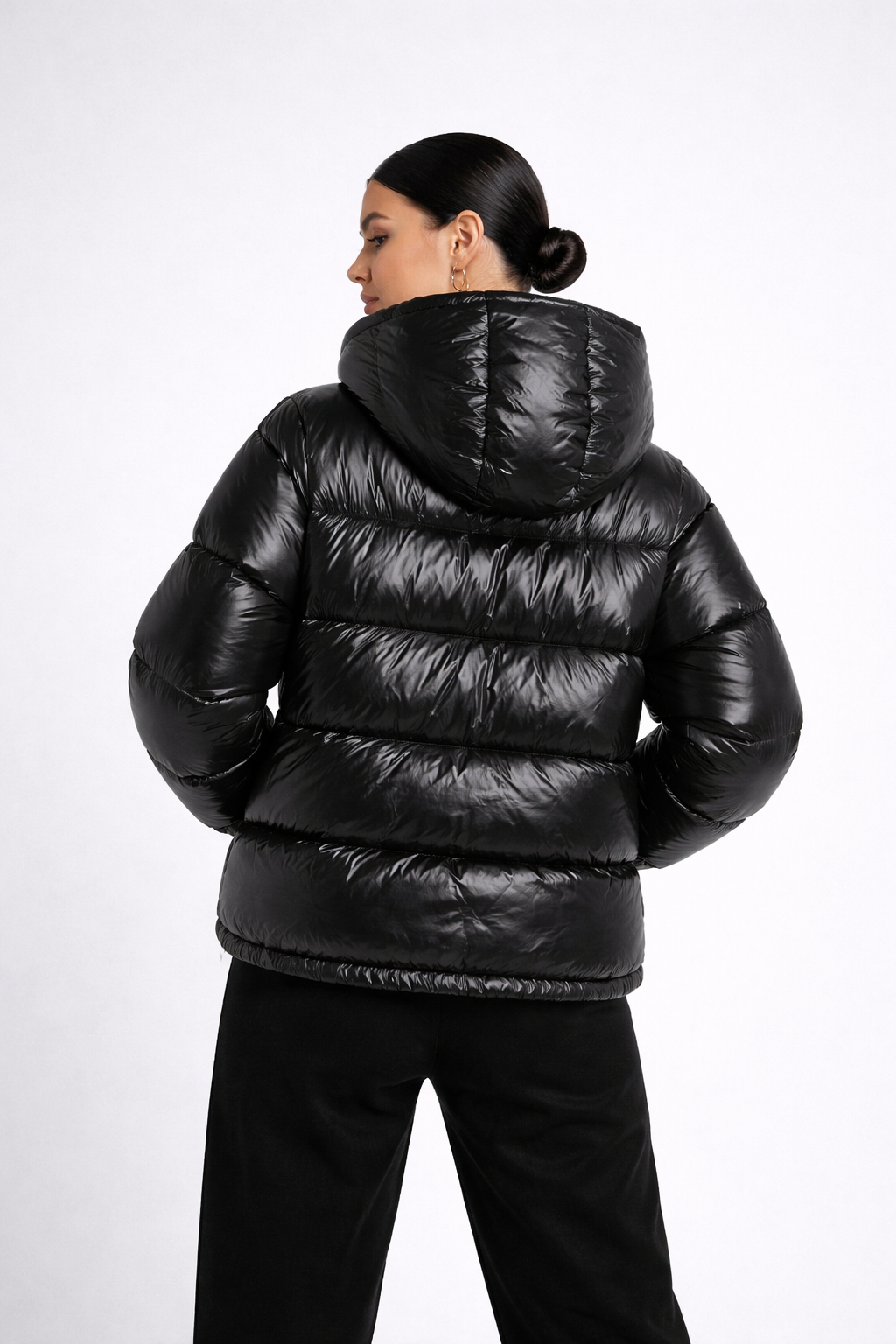 Doudoune brillante imperméable unisexe légère et chaude