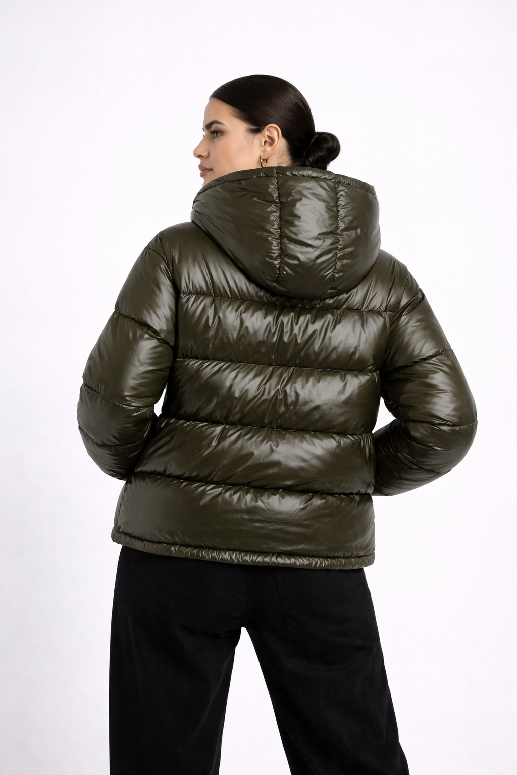 Doudoune brillante imperméable unisexe légère et chaude