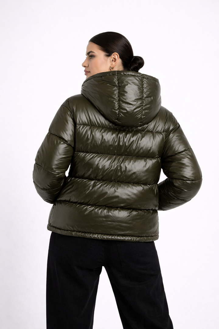 Doudoune brillante imperméable unisexe légère et chaude