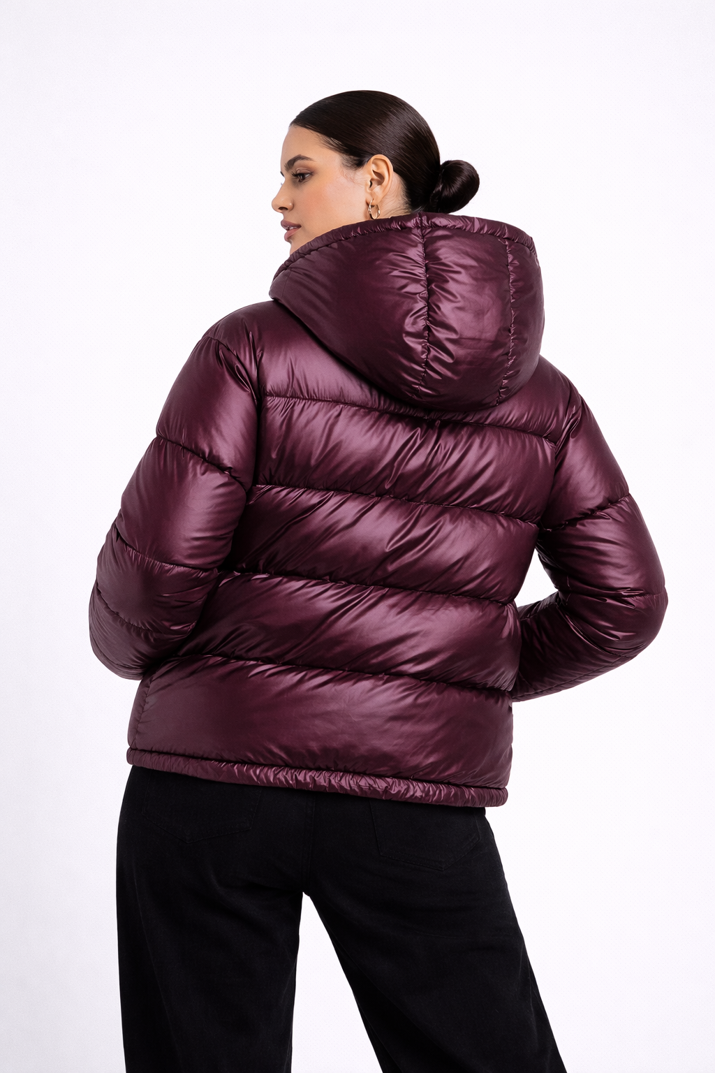 Doudoune brillante imperméable unisexe légère et chaude