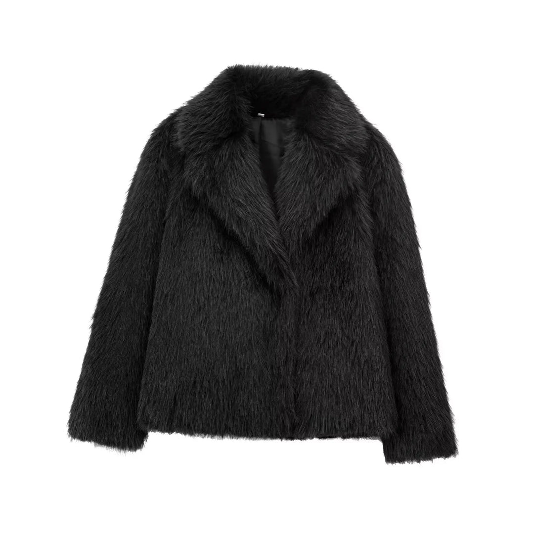 Manteau femme chaud doublé coupe classique élégante hiver