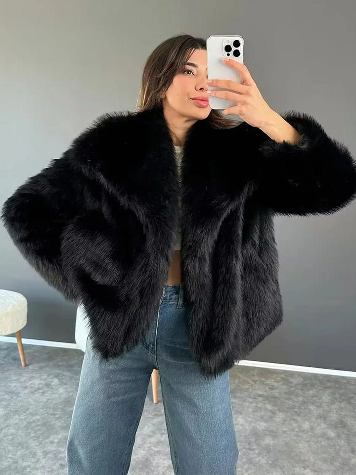 Manteau femme chaud doublé coupe classique élégante hiver