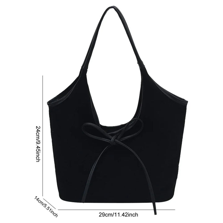 Sac à main femme bicolore nœud élégant cuir végan bandoulière