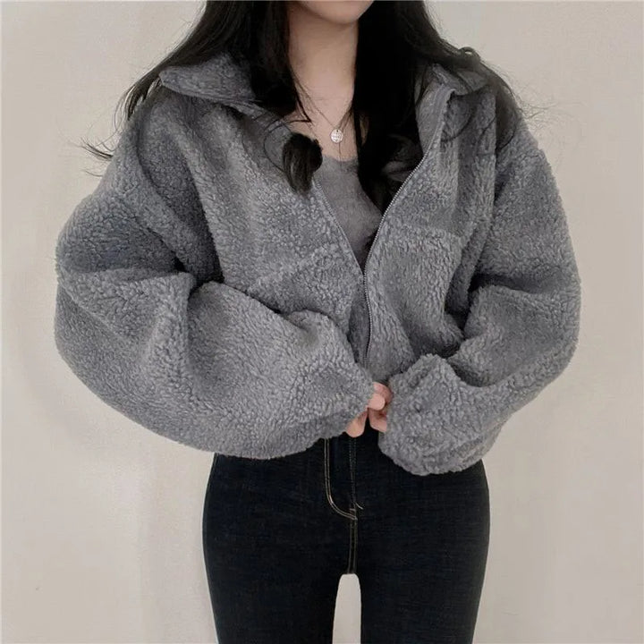 Veste en laine femme coupe ajustée élégante avec poches fonctionnelles