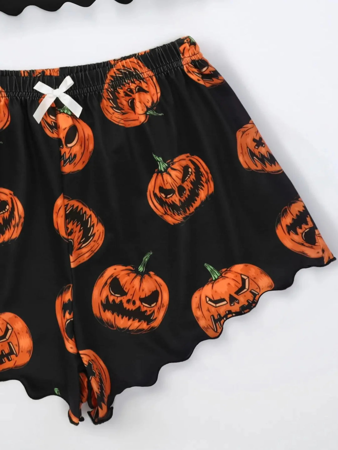 Pyjama Halloween femme tissu doux coupe décontractée imprimé festif