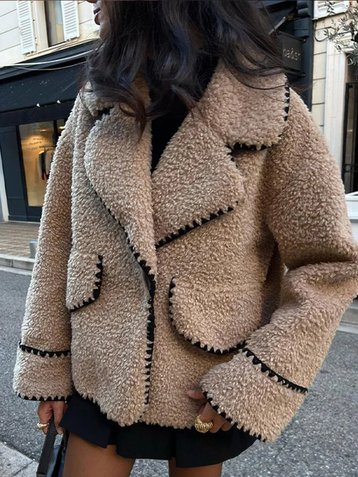 Veste femme doublée chaude coupe moderne élégante polyvalente