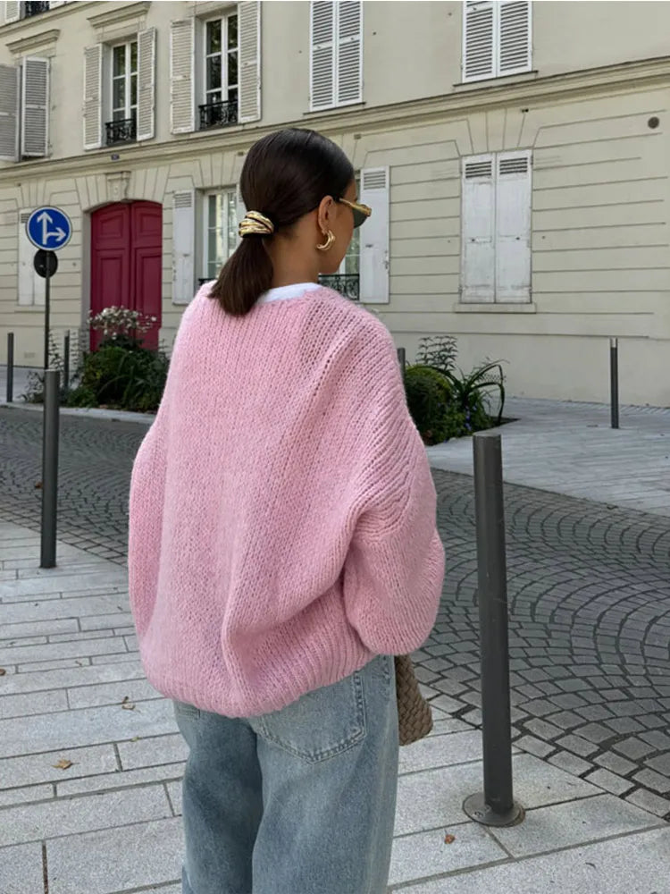 Cardigan femme en dentelle élégante tissu doux polyvalent