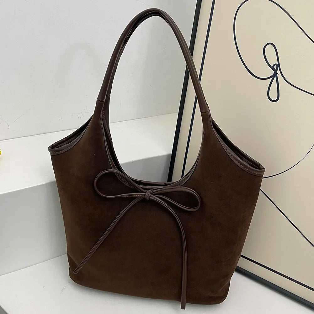 Sac à main femme bicolore nœud élégant cuir végan bandoulière