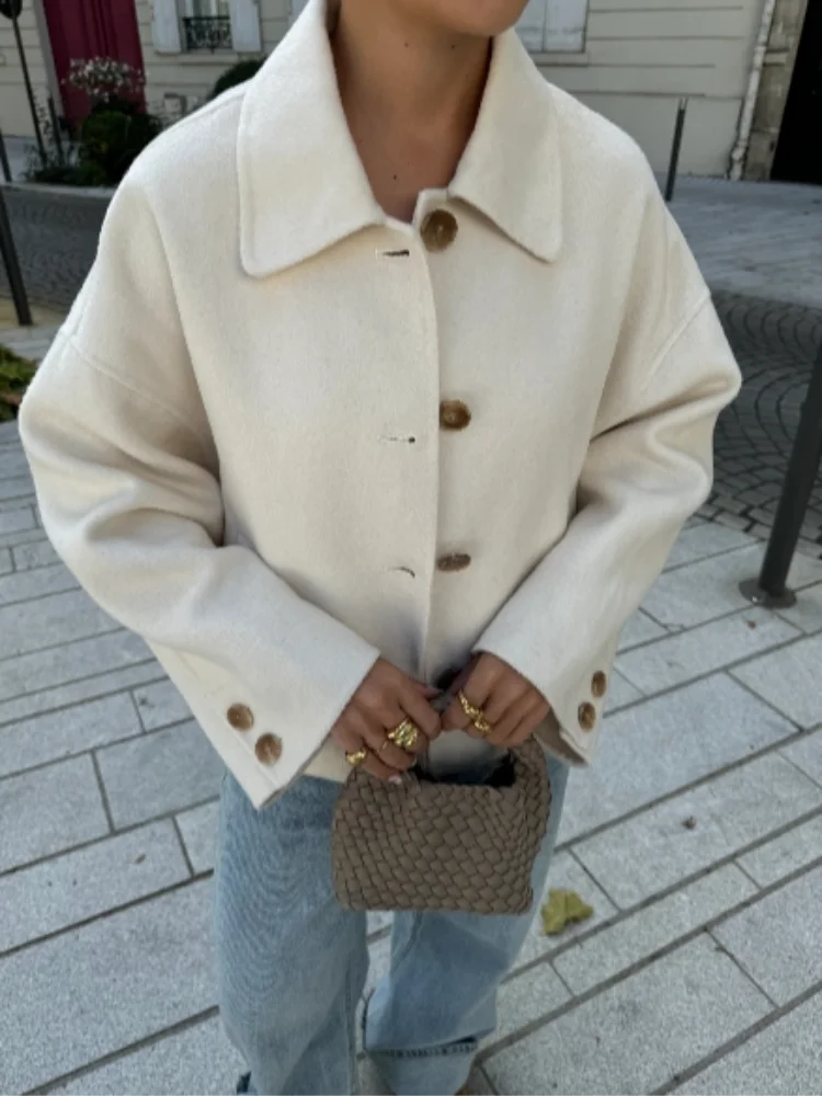 Manteau femme élégant doublure chaude coupe ajustée hiver