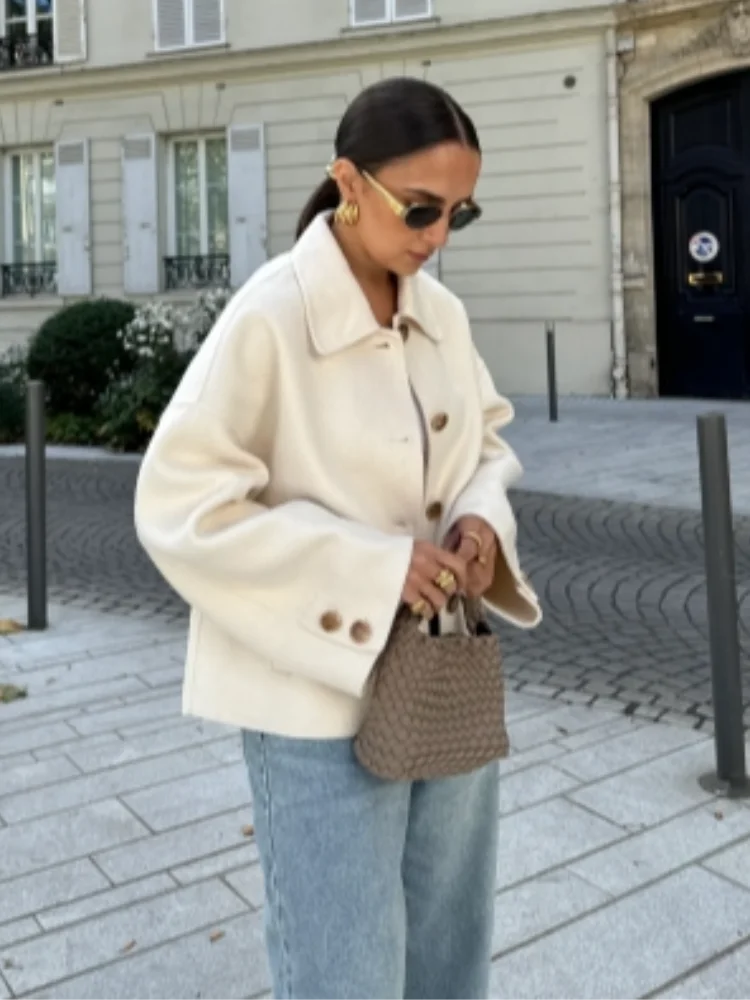 Manteau femme élégant doublure chaude coupe ajustée hiver