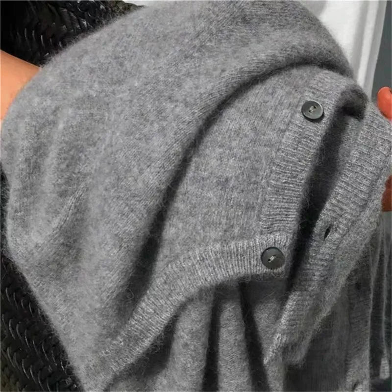 Cardigan femme en maille douce élégant polyvalent toutes saisons
