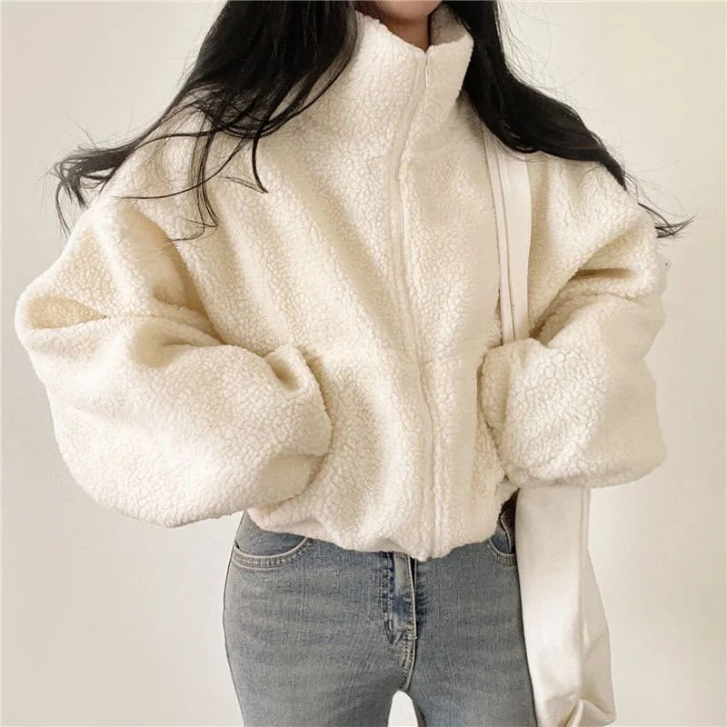 Veste en laine femme coupe ajustée élégante avec poches fonctionnelles