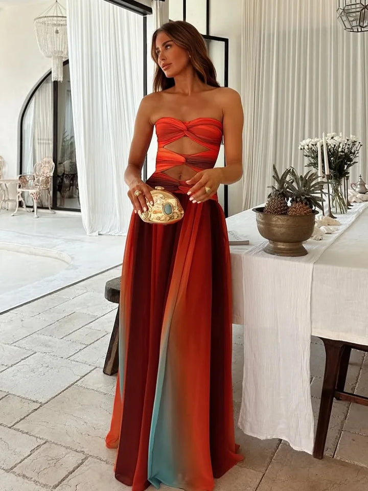 Robe d’été fluide femme tissu léger respirant coupe confortable