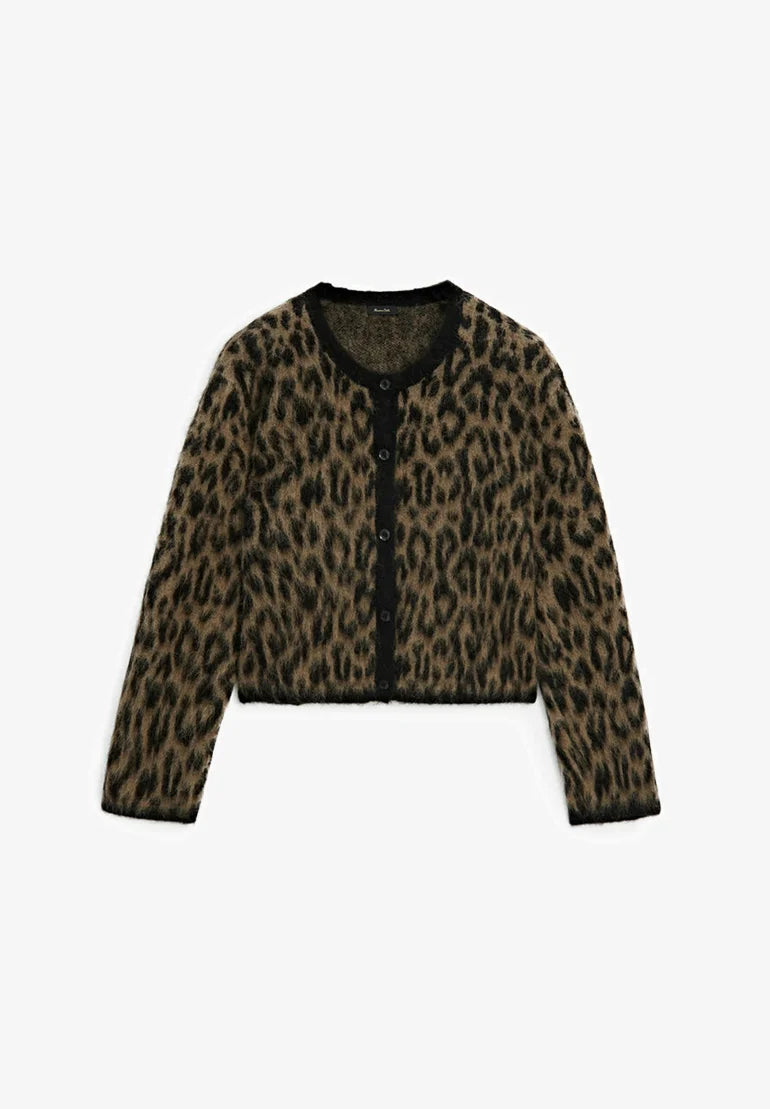 Cardigan femme laine alpaga col rond boutonné coupe polyvalente