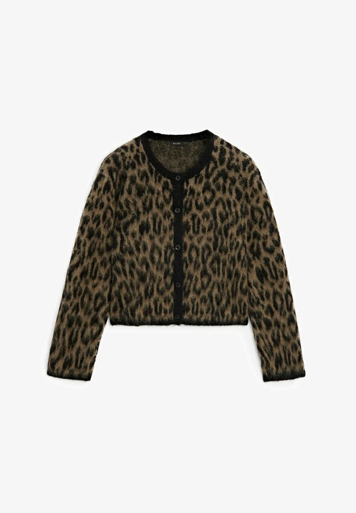 Cardigan femme laine alpaga col rond boutonné coupe polyvalente