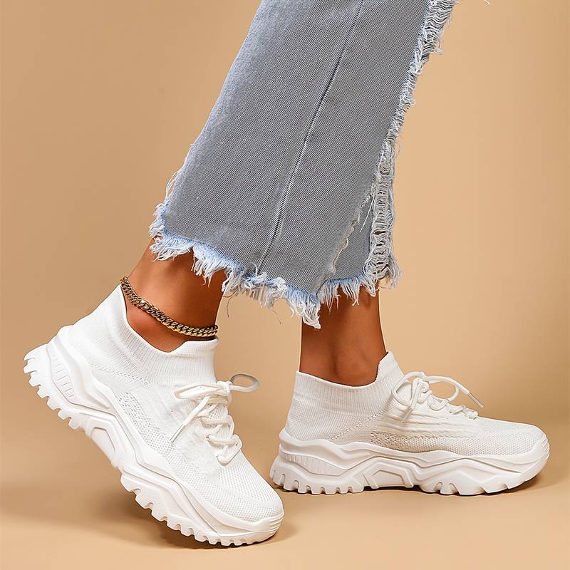 Liora Casual Sneakers – Breathable Mesh Upper, Lightweight Support