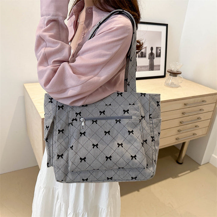 Sac à main femme avec nœud élégant compartiments organisés polyvalent