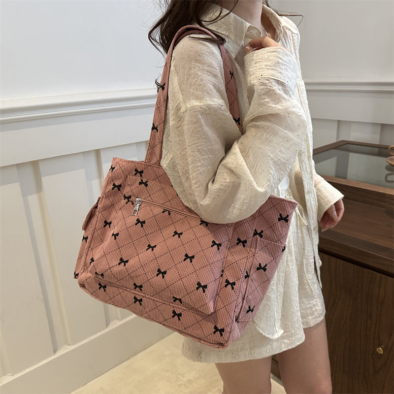 Sac à main femme avec nœud élégant compartiments organisés polyvalent