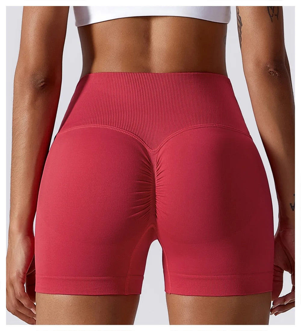 High Waist Scrunch Shorts - Siopie