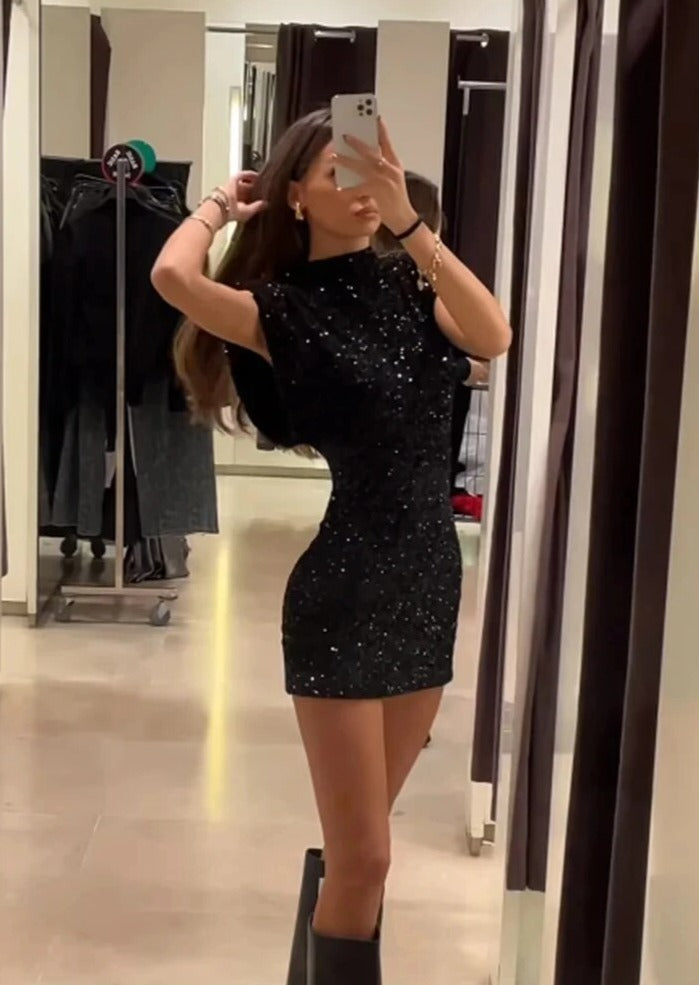 Olivia Glitter Dress - Siopie