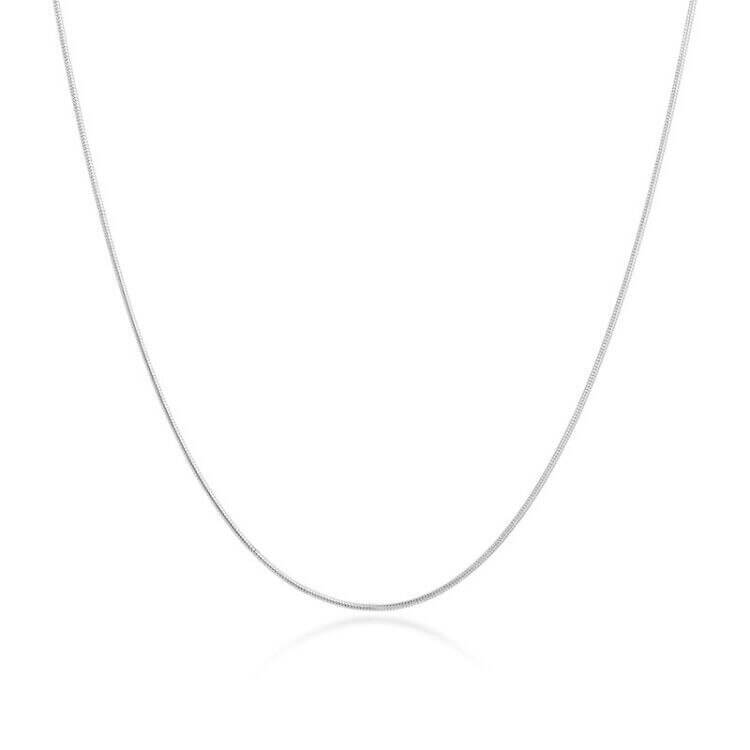 Liora Minimalist Snake Chain Necklace – Slim Gold & Silver