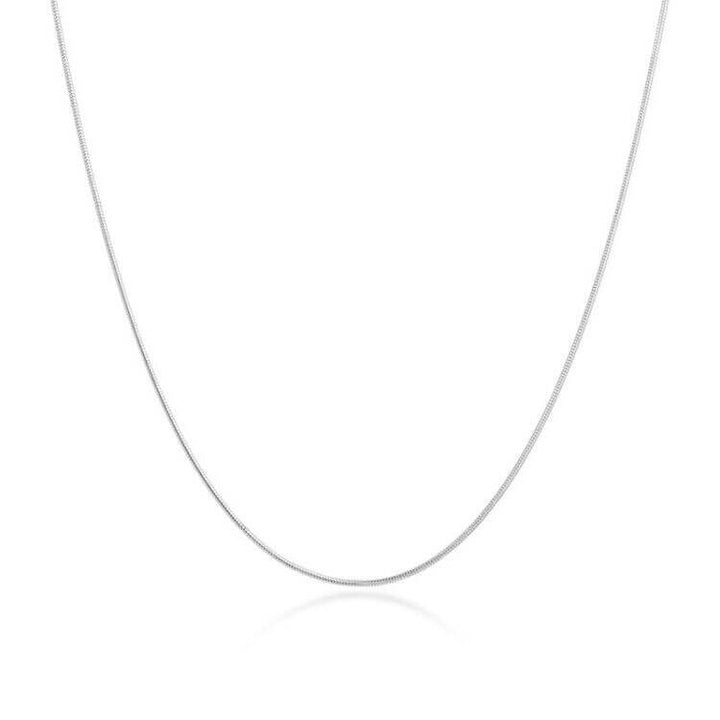 Liora Minimalist Snake Chain Necklace – Slim Gold & Silver