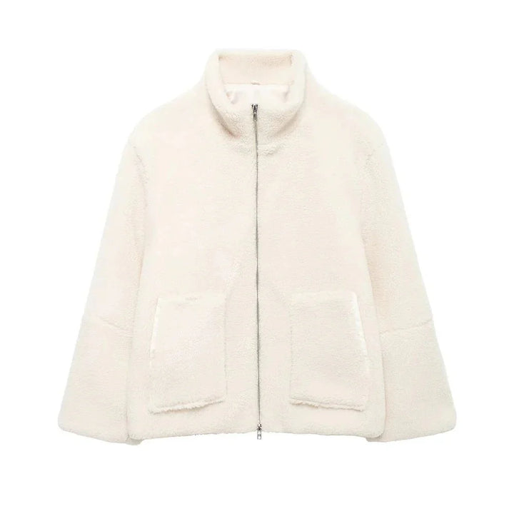 Veste polaire femme chaude doublée coupe décontractée confortable