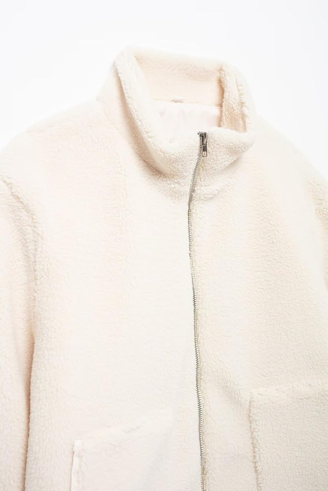 Veste polaire femme chaude doublée coupe décontractée confortable